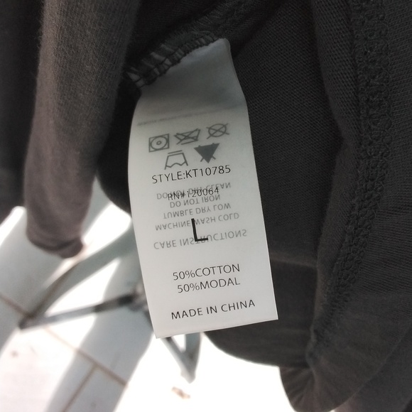 Women's NWT Mono b Black jersey long sleeve top with sexy strappy back Sz Large - Picture 5 of 6